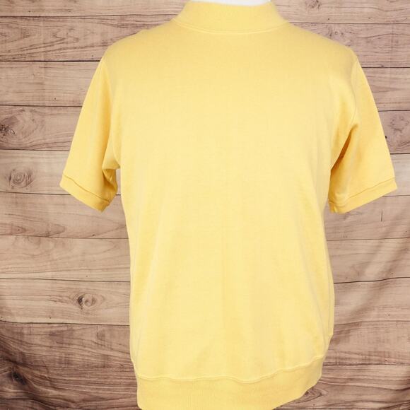 Vintage Spruce Orlon Shirt Sweatshirt Large Cloth Mock Neck Short Sleeve 60s 70s - Picture 3 of 7